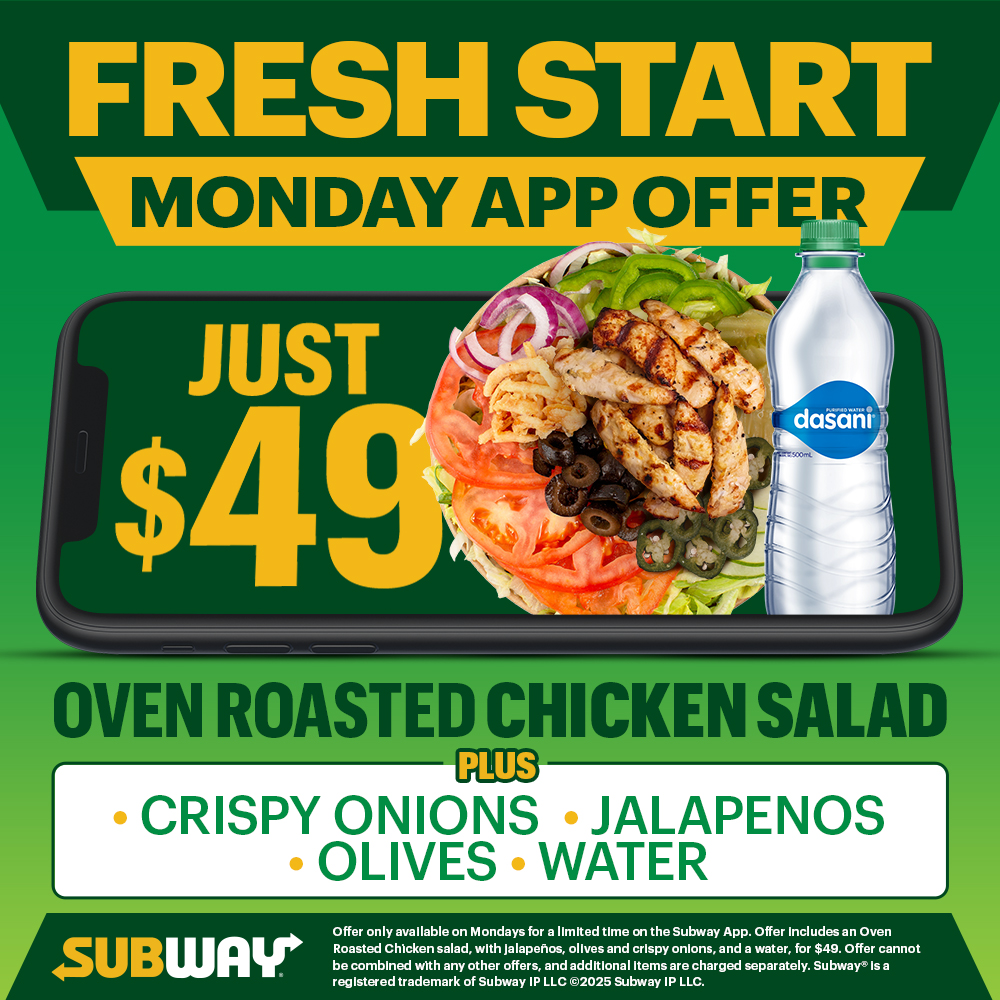 Monday "Fresh Start" Offer