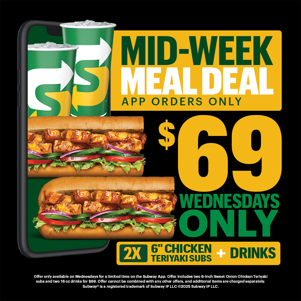 Wednesday "Mid-Week Meal Deal"